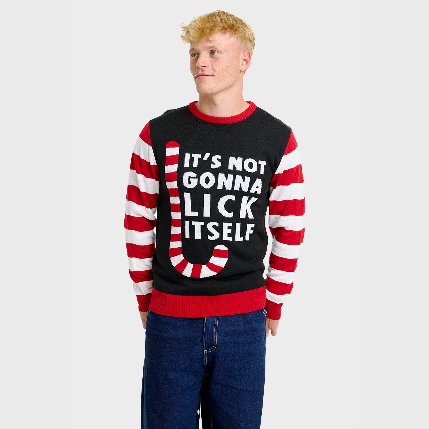 Candy Cane Christmas Sweater - Men