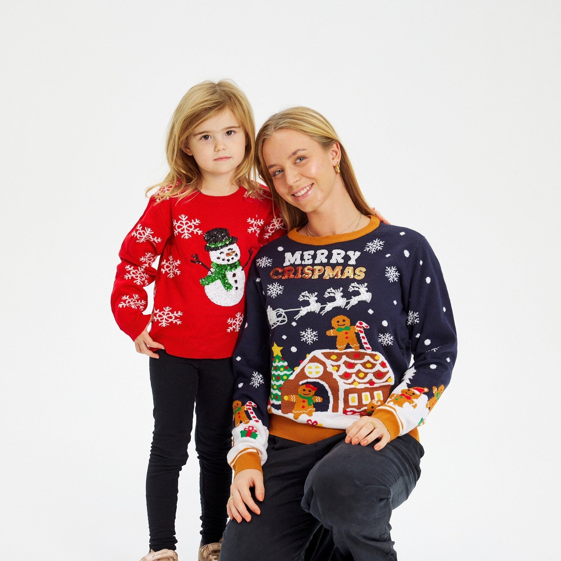 Red Snowman Christmas Sweater – Kids