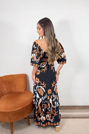 Vestido Liana Manga Curta