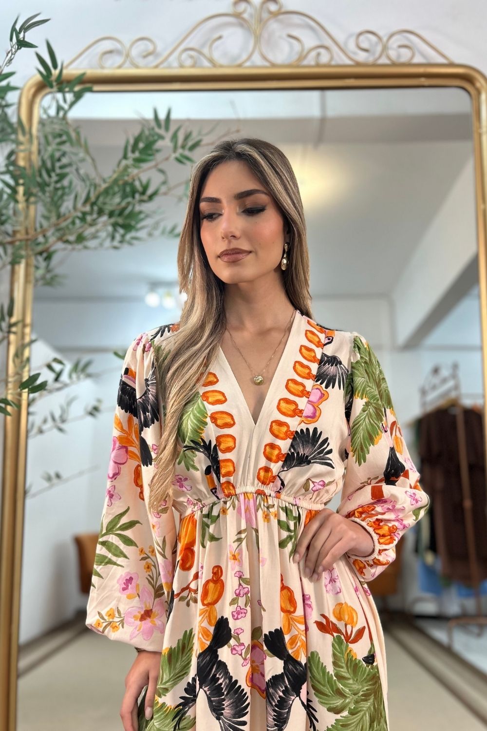 Vestido Andreia Manga Longa