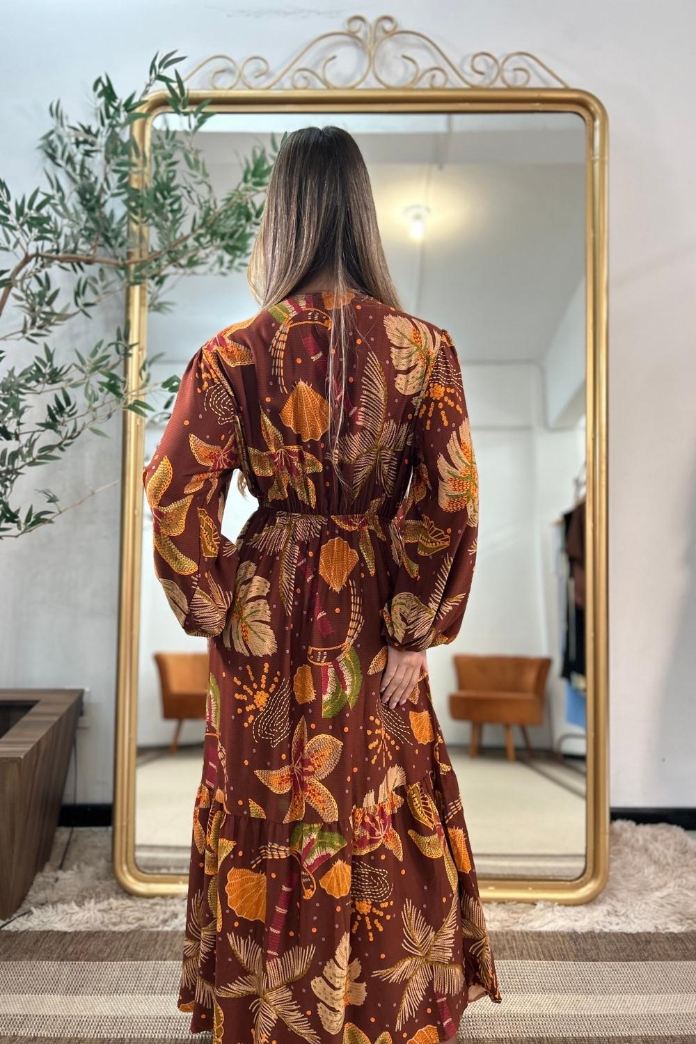 Vestido Ariana Manga Longa Linha GOLDN [EDIÇÃO LIMITADA]