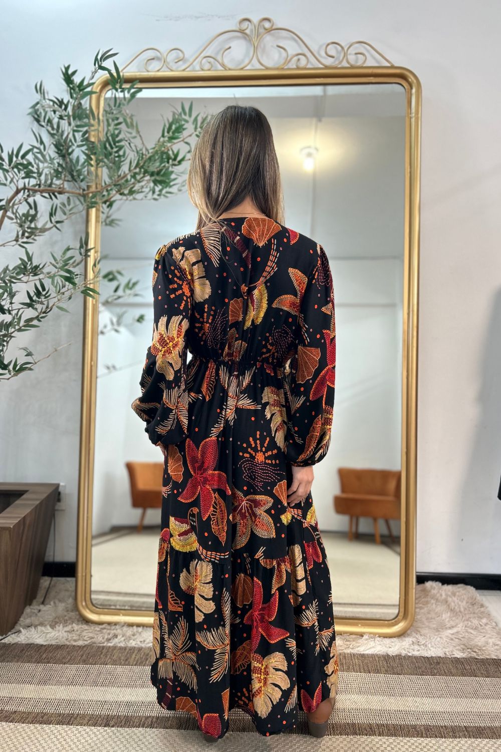 Vestido Andreia Manga Longa Linha GOLDN [EDIÇÃO LIMITADA]