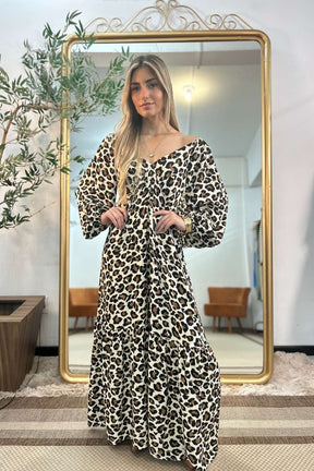 Vestido Dama Manga Longa