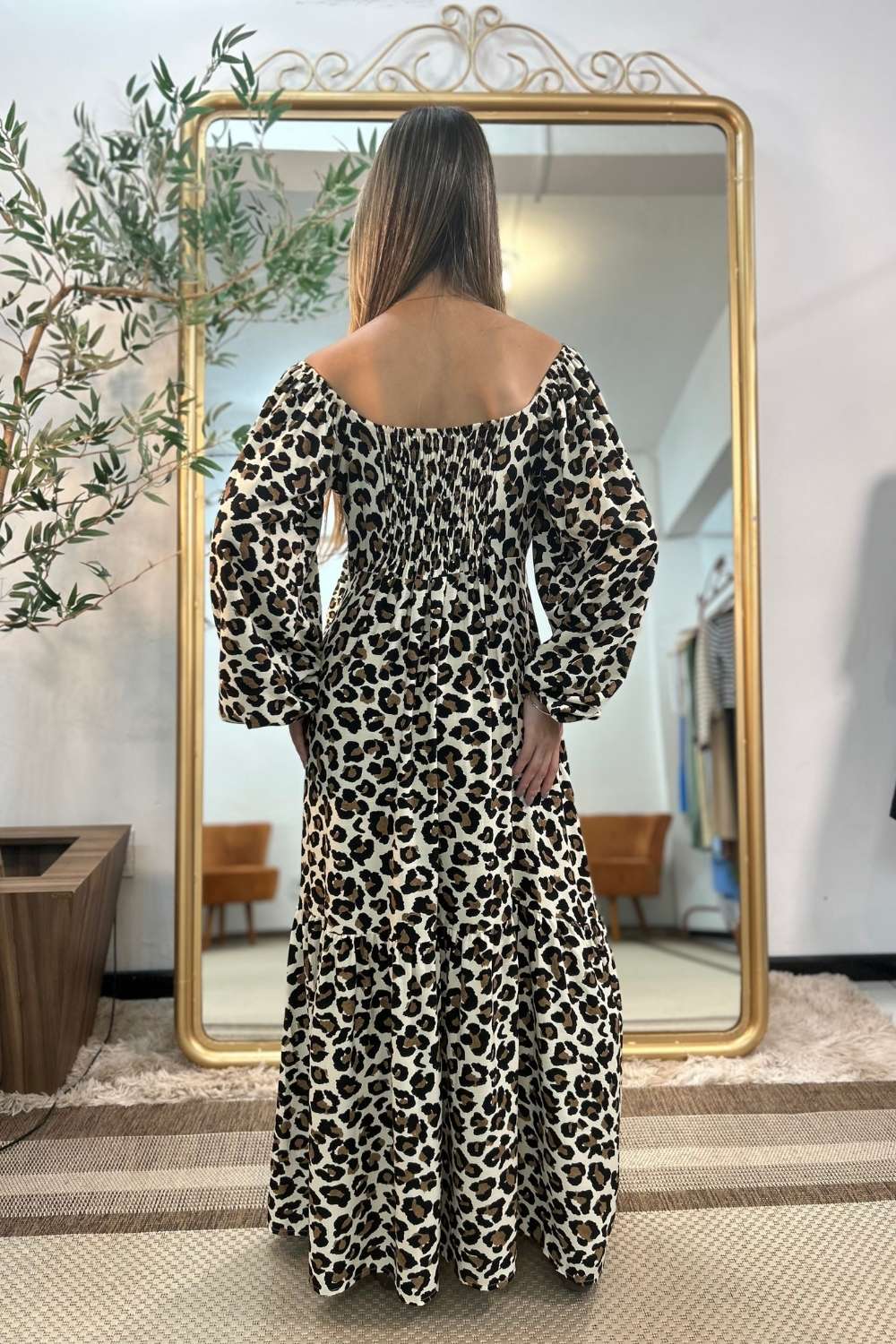 Vestido Dama Manga Longa