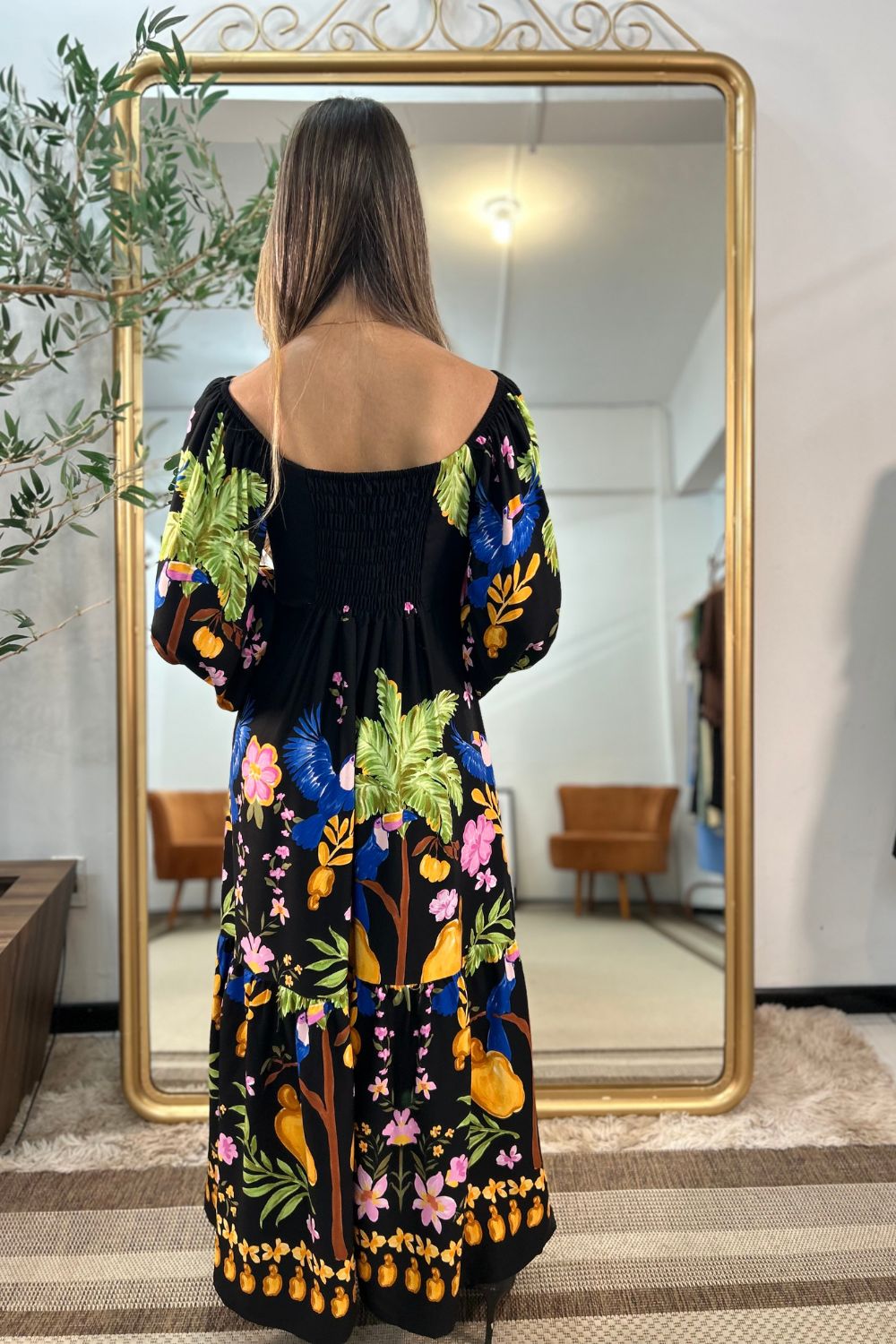 Vestido Carla Manga Longa [EXCLUSIVO]