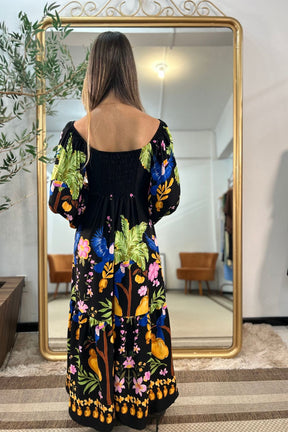 Vestido Carla Manga Longa [EXCLUSIVO]