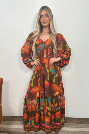 Vestido Carla Manga Longa